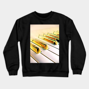 Gold Piano Keys Crewneck Sweatshirt